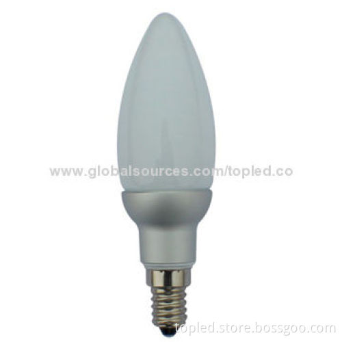 E14 5W LED candle, 450lm, 2700K, 80Ra CRI